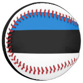 Balle De Softball Softball patriotique avec drapeau d'Estonie (Devant gauche)