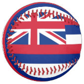 Balle De Softball Softball patriotique avec drapeau d'Hawaii, États- (Devant gauche)