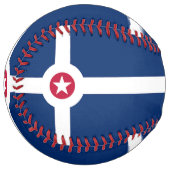 Balle De Softball Softball patriotique avec drapeau d'Indianapolis, (Devant gauche)