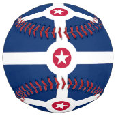 Balle De Softball Softball patriotique avec drapeau d'Indianapolis, (Dos)
