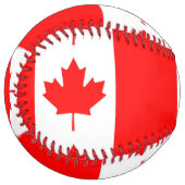 Balle De Softball Softball patriotique avec drapeau du Canada (Devant gauche)
