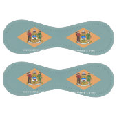 Balle De Softball Softball patriotique avec drapeau du Delaware, USA (Panneaux)