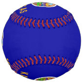 Balle De Softball Softball patriotique avec drapeau du Kansas, USA (Dos)