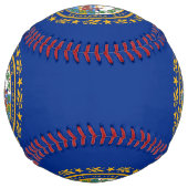 Balle De Softball Softball patriotique avec drapeau du New Hampshire (Dos)