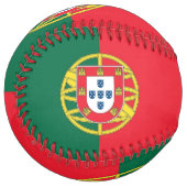 Balle De Softball Softball patriotique avec drapeau du Portugal (Devant gauche)