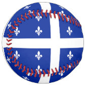 Balle De Softball Softball patriotique avec drapeau du Québec, Canad (Devant gauche)