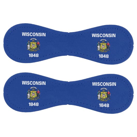 Balle De Softball Softball patriotique avec drapeau du Wisconsin, US (Panneaux)