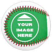 Balle De Softball Softball - Personnalisé - Ajouter image / texte (Devant gauche)