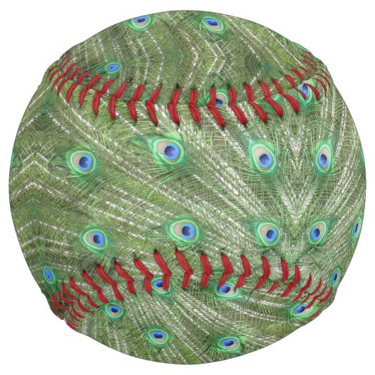 Balle De Softball Softball - Plumes de queue de paon (Devant)