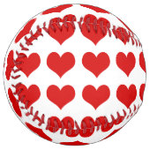 Balle De Softball Softball Red Hearts (Devant gauche)