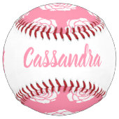 Balle De Softball Softball Rose (Devant)