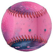 Balle De Softball softball rose parties scintillant mignon (Dos)