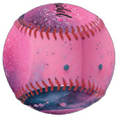 Balle De Softball softball rose parties scintillant mignon (Devant)
