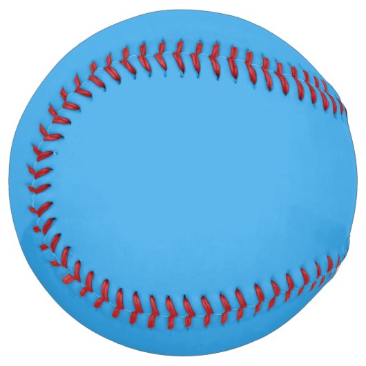 Balle De Softball Solide curieux bleu clair (Devant gauche)