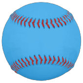 Balle De Softball Solide curieux bleu clair (Devant)