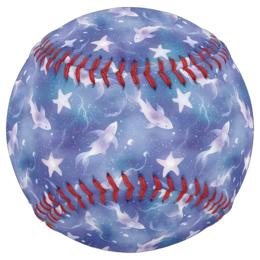 Balle De Softball Sous l'océan : Requins (Devant)