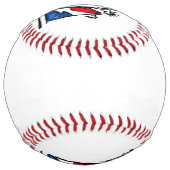 Balle De Softball Statue de la Liberté / Lady Liberty Stripes (Dos)