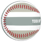 Balle De Softball Stripes Motif texte personnalisé softball (Devant gauche)