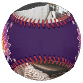 Balle De Softball Super Maman Letter main Mère Keepsaké Photo (Dos)