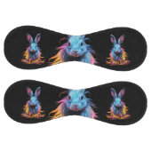 Balle De Softball Superbe Lapin Bleu en feu (Panneaux)