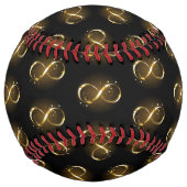 Balle De Softball Symbole d'infini doré (Dos)