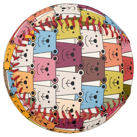 Balle De Softball Teddy Bear (Devant gauche)