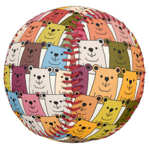 Balle De Softball Teddy Bear