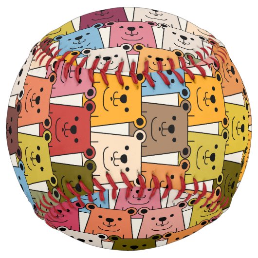 Balle De Softball Teddy Bear (Devant)