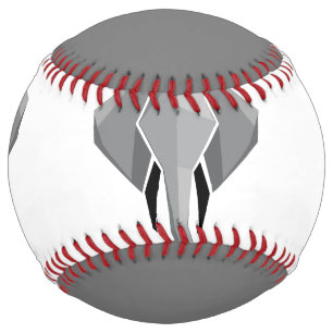 Balle De Softball Tête d'éléphant géométrique
