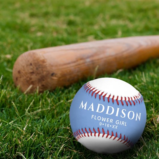 Balle De Softball Texte customisé Mariage Faveur Fleur Gardien Fleur