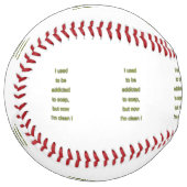 Balle De Softball Texte drôle de savon (Devant gauche)
