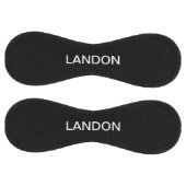 Balle De Softball Texte éditable moderne | Noir & Blanc (Panneaux)