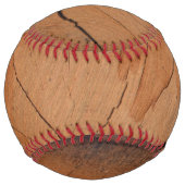 Balle de softball texture bois (Dos)