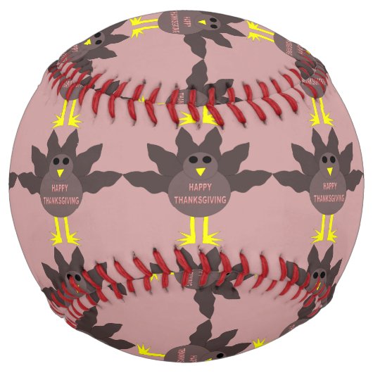 Balle De Softball Thanksgiving A Plu Le Softball Turc (Devant)