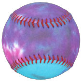 Balle De Softball tiedye softball rose violet et bleu (Dos)
