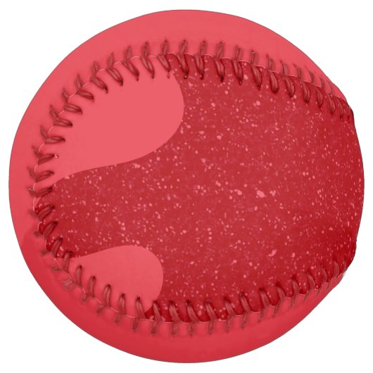 Balle De Softball Tomato Red Patterned Custom Softball (Devant gauche)