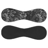 Balle De Softball Tons de gris floral (Panneaux)