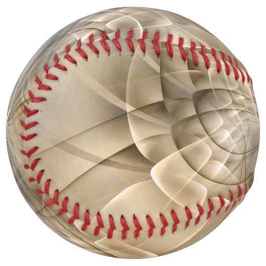 Balle De Softball Tons Terre Abstrait Art fractal moderne Texture (Devant gauche)