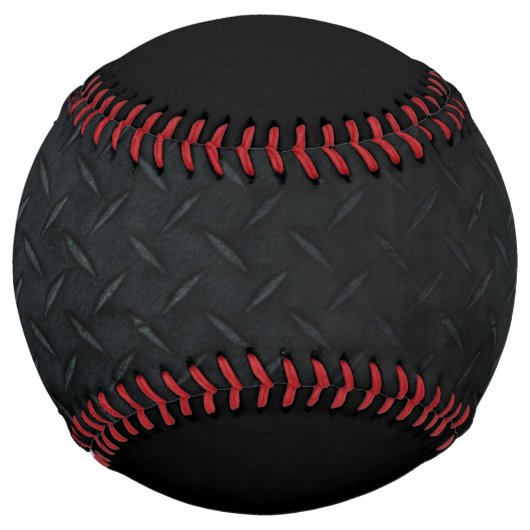Balle De Softball Tough Black Diamond Plate Motif Softball (Devant)