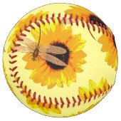 Balle De Softball Tournesols Et libellules, (Devant gauche)
