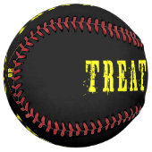 Balle De Softball Traite D'Halloween Ou Trick (Devant gauche)