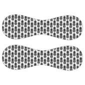 Balle De Softball Trendy Tropical Black and White Pineappy Motif (Panneaux)