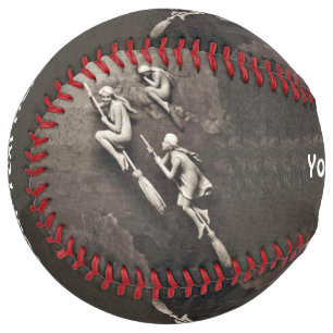 Balle De Softball Trois femmes de cuisine magique volant en blanc