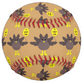 Balle De Softball Turquie Heure Thanksgiving Softball (Dos)