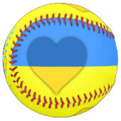 Balle De Softball Ukraine Drapeau bleu jaune Thunder_Cove (Devant gauche)