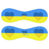 Balle De Softball Ukraine Drapeau bleu jaune Thunder_Cove (Panneaux)