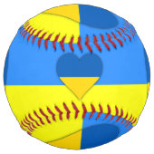 Balle De Softball Ukraine Drapeau bleu jaune Thunder_Cove (Devant)