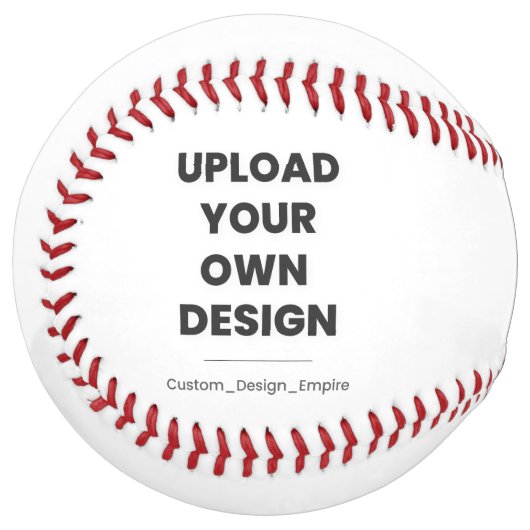 Balle De Softball Upload Your Own Design Here | Custom Template (Devant gauche)