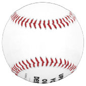 Balle De Softball Upload Your Own Design Here | Custom Template (Dos)