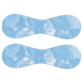 Balle De Softball Vagues bleu clair et blanc (Panneaux)